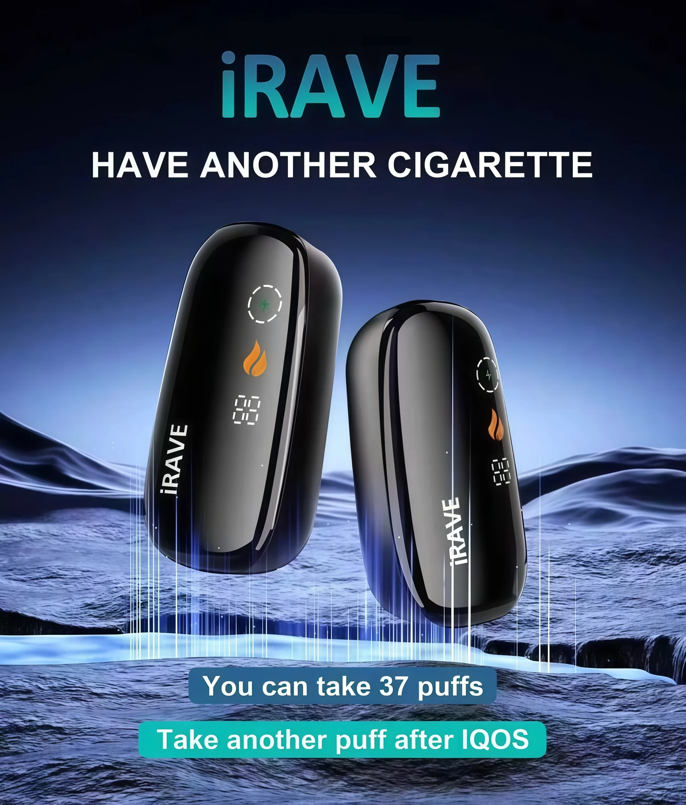 IRAVE 加熱菸主機|開箱即用免設定・一彈兩抽更省煙彈|台灣現貨 2 IQOS ILUMA 加熱菸主機|細節與做工特寫